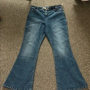 👖INC International Concepts Blue Flare Jeans Retro Style